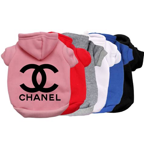 chanel gold dog tag necklace|chanel dog hoodie.